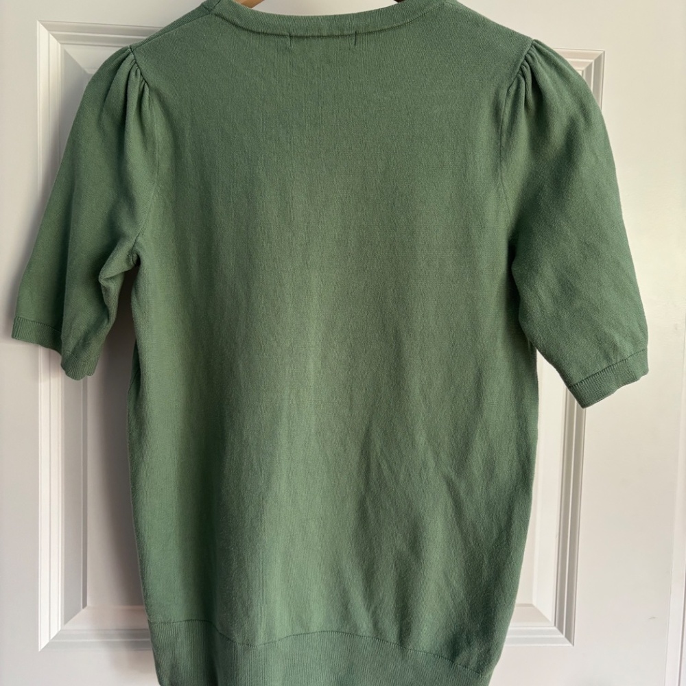 Boden mint green shirt-sleeved sweater - Picture 3 of 3